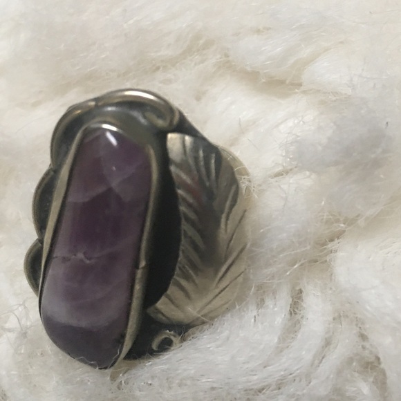 Vintage Native American Charoite Ring - Picture 6 of 12